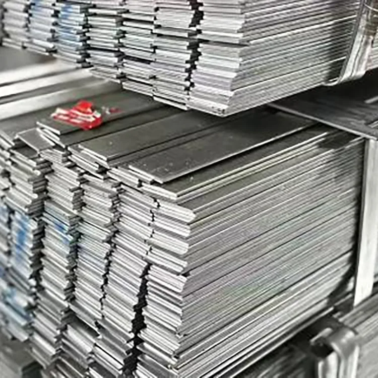 Karštai cinkuoto plieno plokščias strypas